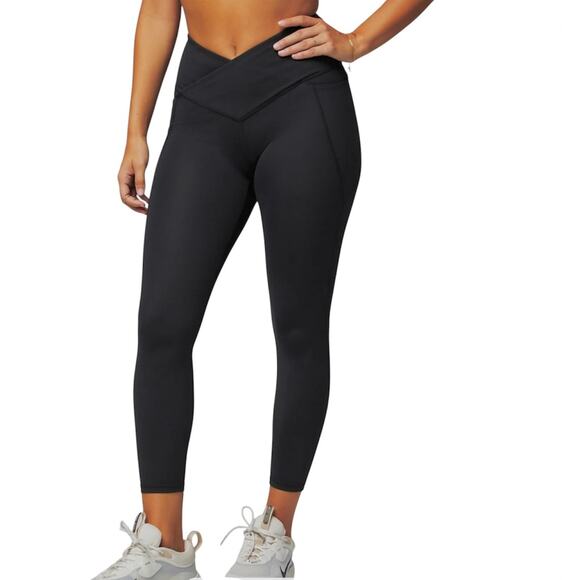 EUC Fabletics small PureLuxe crossover 7/8 legging hip pockets P 2364 - Picture 1 of 13